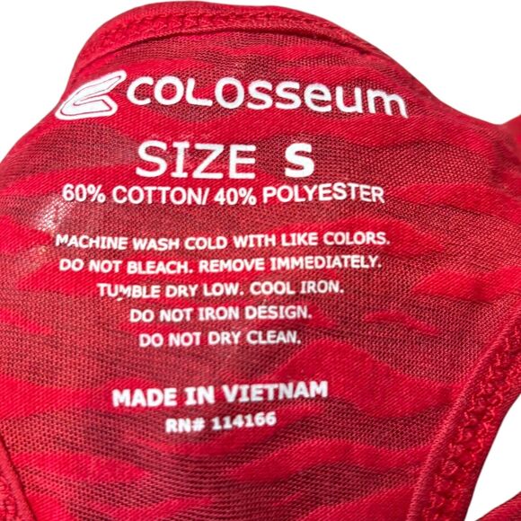 Alabama Crimson Tide Colosseum Open Back Tank Size Small Racerback Burn Out - Picture 5 of 5